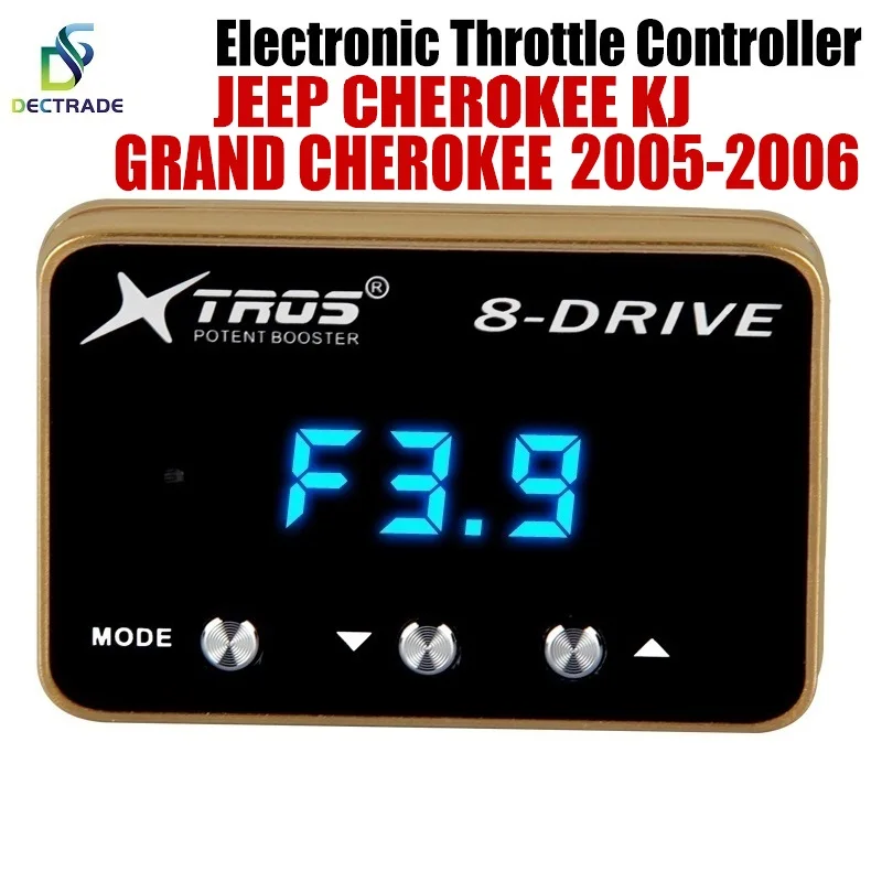 Car Electronic Throttle Controller Racing Accelerator Potent Booster For Jeep Cherokee KJ Grand Cherokee 2005-2006 Tuning Parts