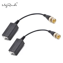 Balun vidéo UTP 3000 pieds, 2 pièces, torsadées, émetteur-récepteur passif, câble BNC, adaptateur CCTV Cat5