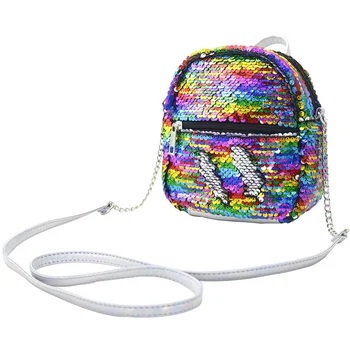 

2020 Spring And Summer New Korean Fashion Sequin Backpack Shoulder Bag Oblique Cross Female Bag Schoolbag