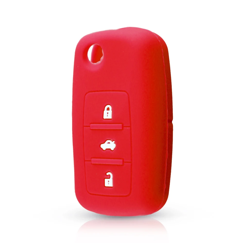 KEYYOU 2/3BTN силиконовый чехол для ключей от машины чехол для VW гольф Бора Jetta модели авто Polo, Golf, Passat для Skoda Octavia A5 Fabia на сиденье Ibiza Leon