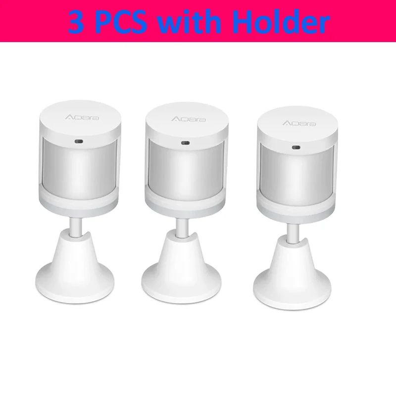 3 PCS Sensor holder Aqara датчик человеческого тела держатель стенд 360 градусов свободное вращение датчик движения база - Цвет: 3 PCS Sensor holder