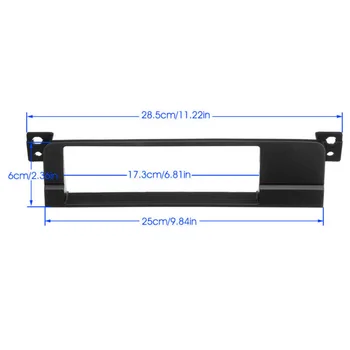 

Single Din Radio Adapter Panel For BMW E46 1999-2006 Parts Accessories Car Auto Interior Black Dashboard