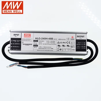 

Meanwell HLG-240H-48B Switching Power Supply 110V/220V AC To 48V DC 5A 240W Water Proof IP67 PFC Dimmable Led Driver CE