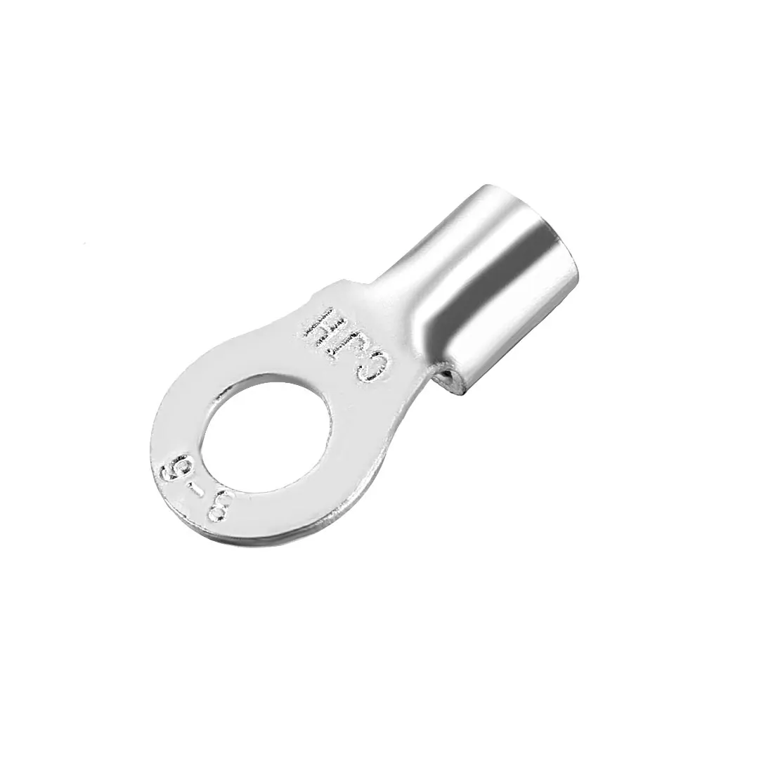 Uxcell 100 шт. RNB8-6S неизолированные u-образные медные обжимные клеммы 6-10mm2 провода разъем Серебряный тон