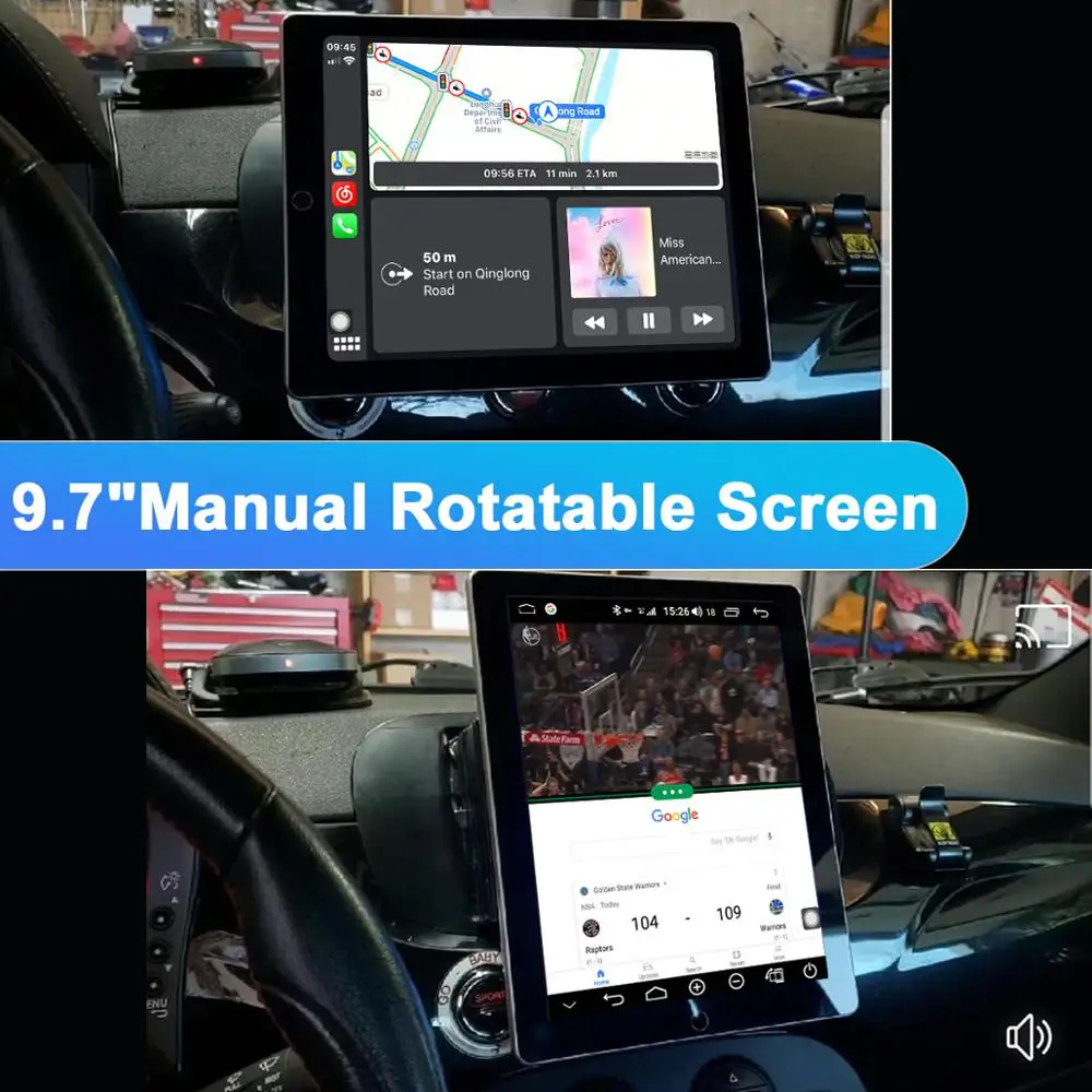 9 7 &quotAndroid автомобильное радио 1 Din стерео Универсальный Carplay головное устройство 4