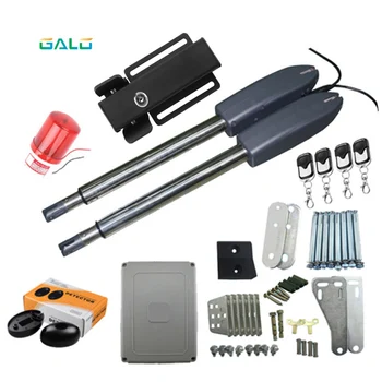 

galo Electric gates / Electric Swing Gate Opener operators kit with remote control , 1 pair of photocell, flash light Optional