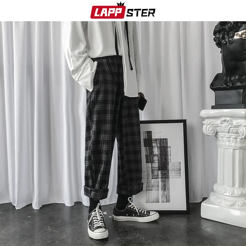 LAPPSTER Мужские Streetwear бегуны Брюки 2019 Mens Hip Hop Black Тренировочные штаны мужчины