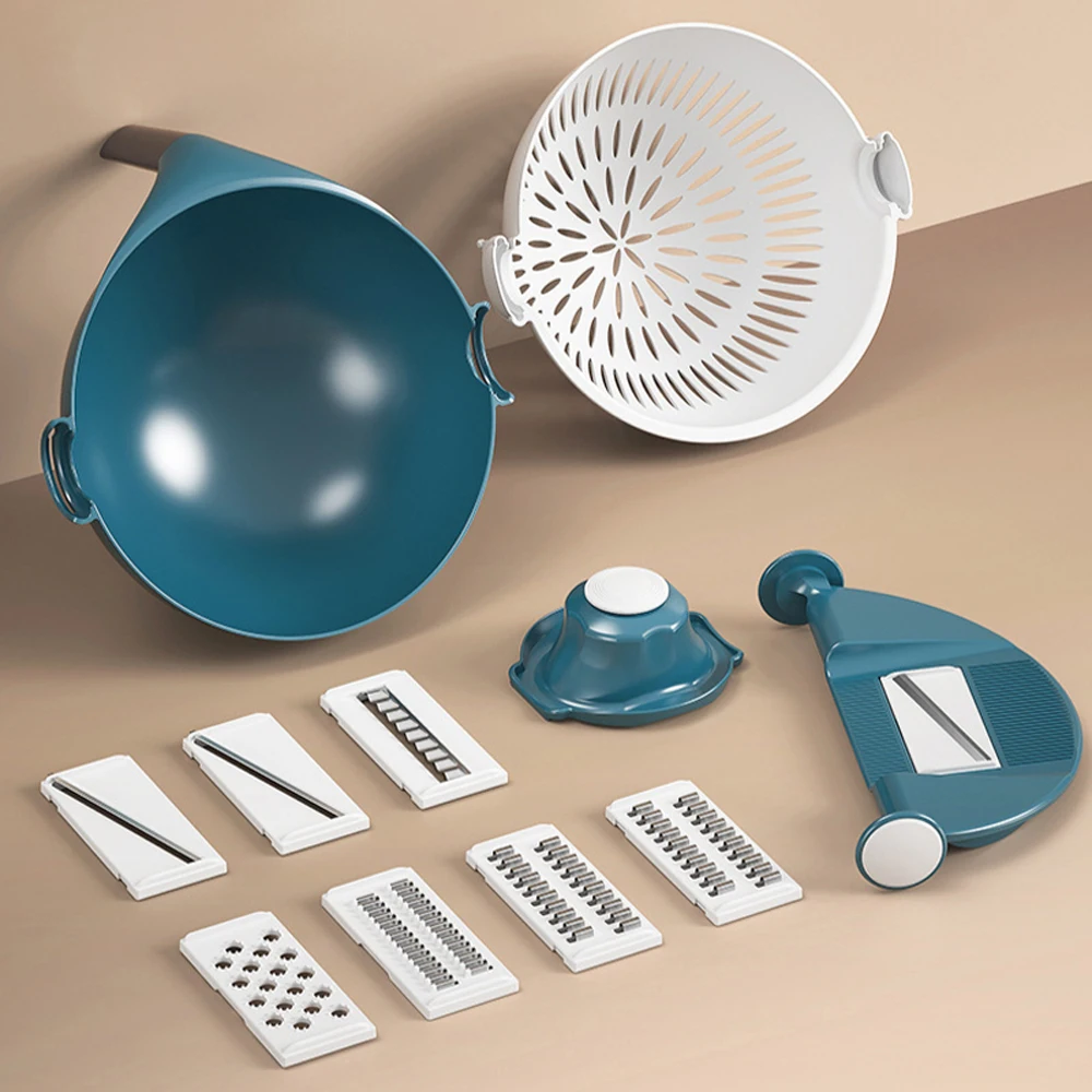 Многофункциональная овощерезка терка нож Овощечистка сливная корзина кухонный