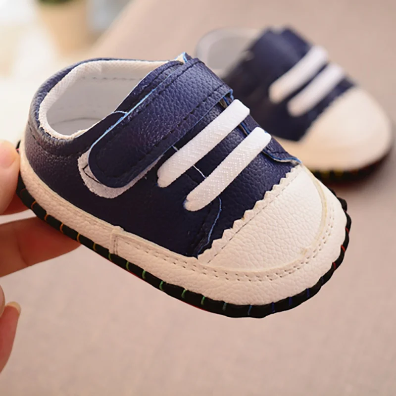 Female baby boy cute patchwork children's shoes fashion non-slip sneakers newborn spring and autumn soft first walking shoes