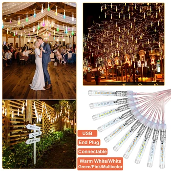 

Sale Connectable Waterproof Pendant Light Wedding Party Xmas Decoration Fairy Ice Bar LED Flashing String Light Strobe Light Q30