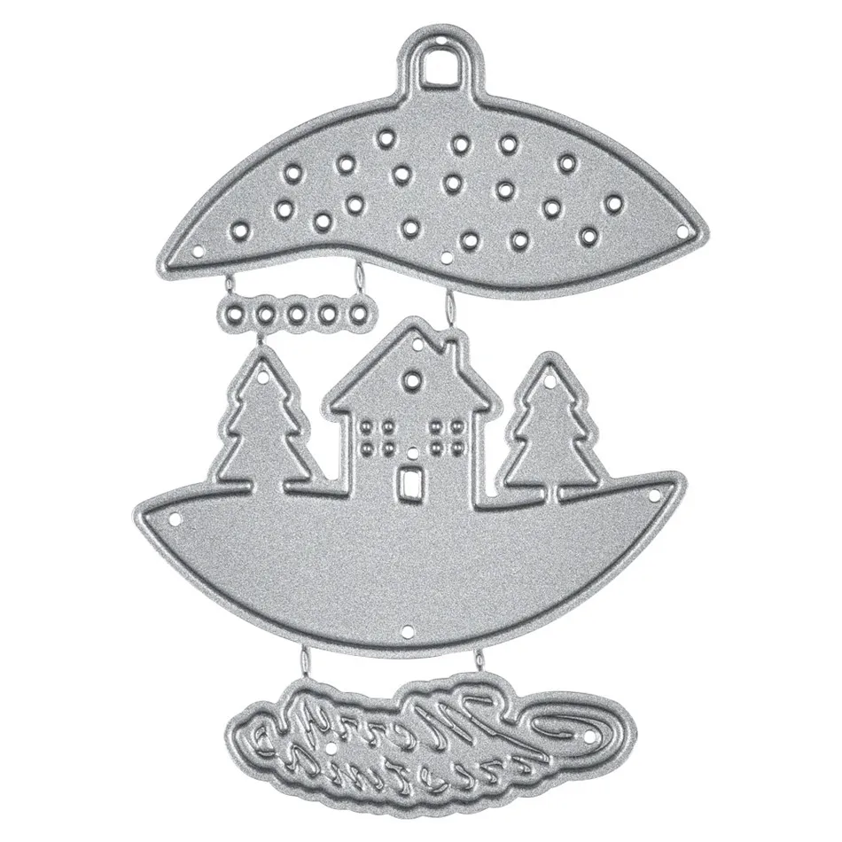Naifumodo Колокольчик для дома металлические Вырубные штампы Merry Christmas DIY Выгравированные штампы ремесло изготовление бумажных карточек Скрапбукинг тиснение Новинка