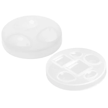 

1Pcs DIY Pendant Water Drop Gem Silicone Mold & 1Pcs DIY Pendant Square Oval Drop Silica Mold