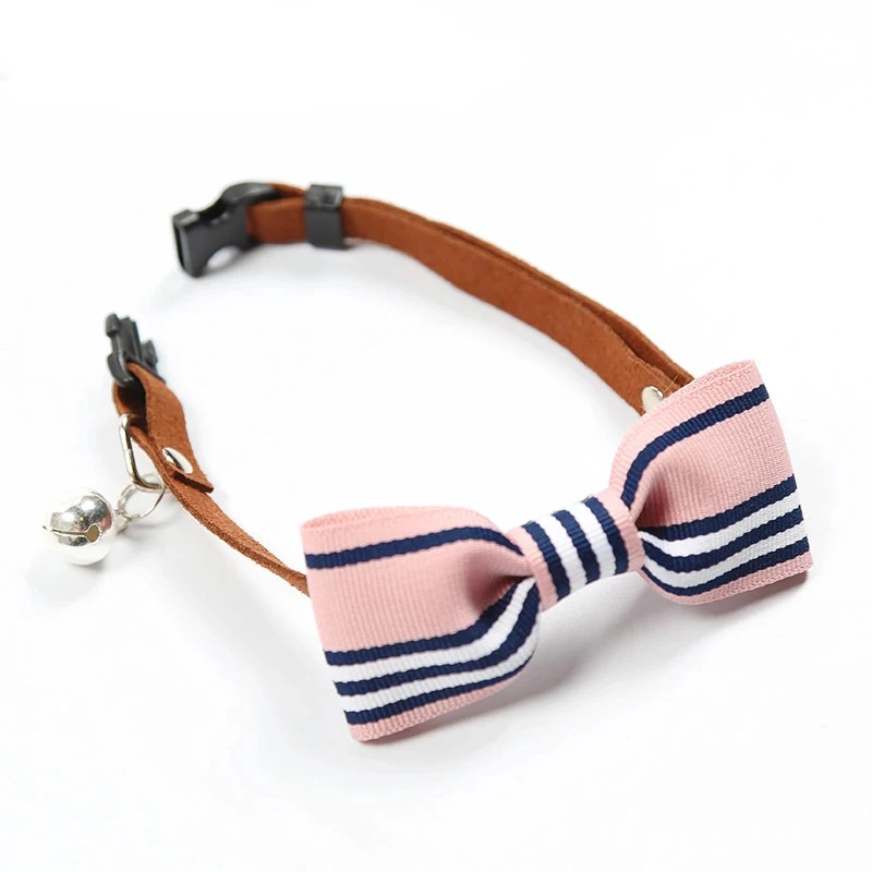 Cat Collar Necklace Adjustable Camouflage Bow Collar Leatherwear Charm Soft Material For Medium Small Cats Necklace Dogs Collar