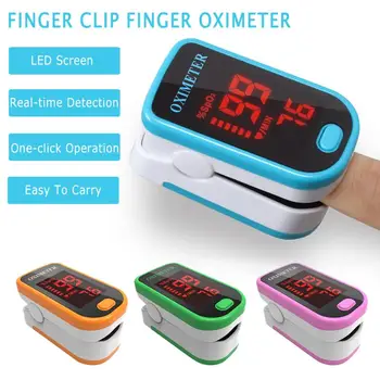 

Finger Pulse Fingertip Oximeter SPO2 Blood Oxygen Monitor Oximetro Heart Rate Monitoring Heartbeat Pulse Monitoring