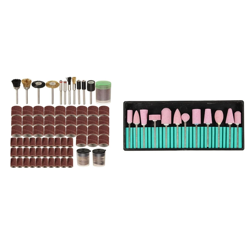 150Pcs роторный Мощность набор инструментов для 1/8 дюймов для конических фрез шлифования польский Аксессуар сверло& 12 шт Профессиональный Полировочная Шлифовальная головка инструменты N