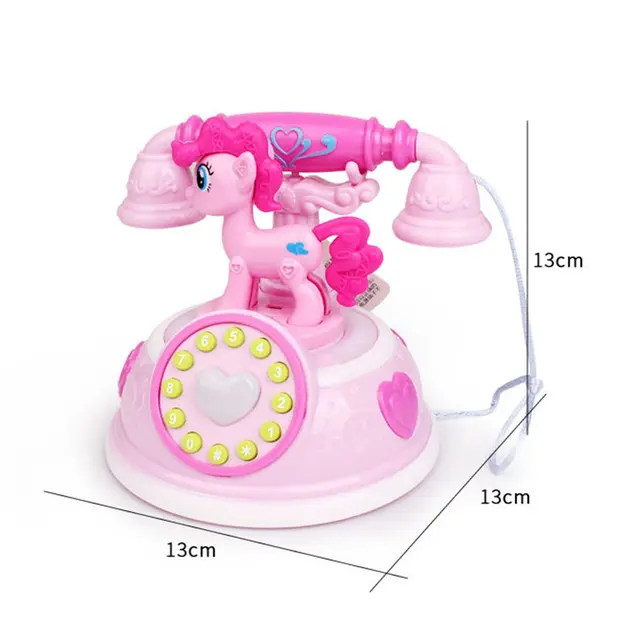 2022High Quality Retro Telephone Early Education Story Machine Multi-mode Simulation Telephone Girl Toy 5