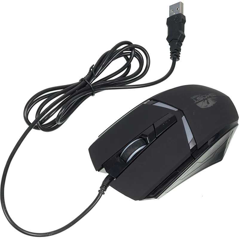 Мышь Oklick 795G GHOST черный оптическая(2400dpi) USB игровая(5but