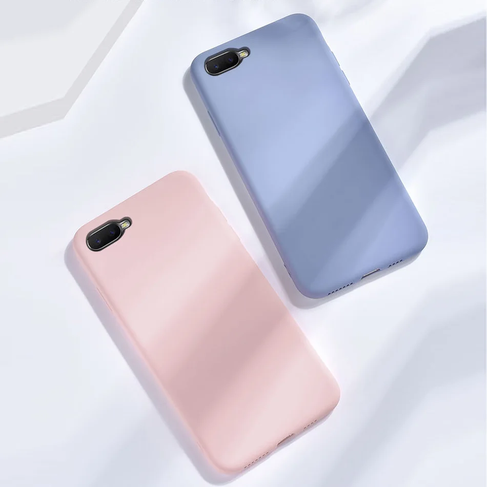 

HATOLY Skin-friendly Case For OPPO RX17 Neo Liquid Silicone Cases For OPPO RX17 Neo Slim Soft TPU Microfiber Cover Capas OPPO K1