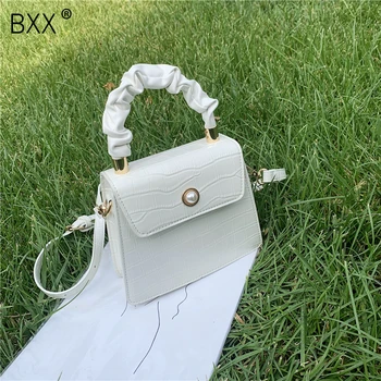 

[BXX] Crocodile Pattern Small Crossbody Bags For Women 2020 Fashion PU Leather Shoulder Handbags Ladies Cross Body Bag HN476