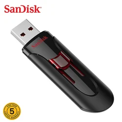 Sandisk – Mini clé USB 2.0 en métal, support à mémoire de 16GB 32GB 64GB, lecteur Flash Original 