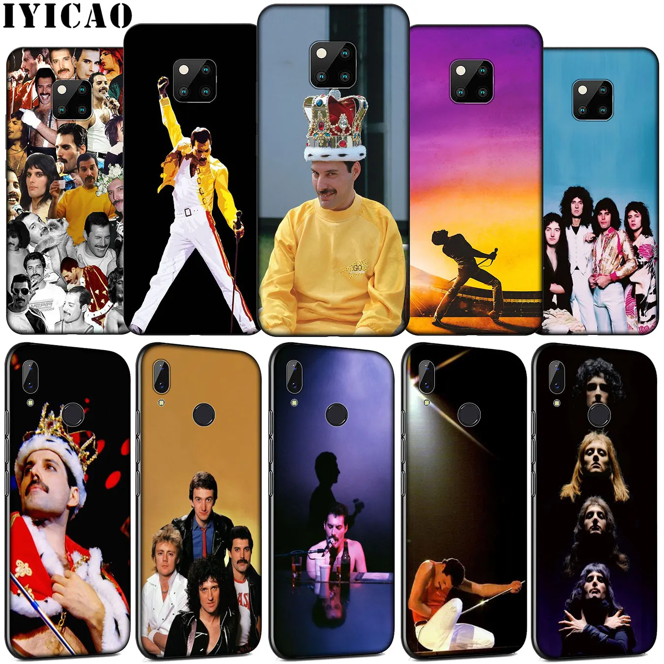 Мягкий силиконовый чехол IYICAO Queen Freddie Mercury для телефона Huawei Mate 30 20 10 Pro Nova 5i 4 3 3i 2i 2 Lite