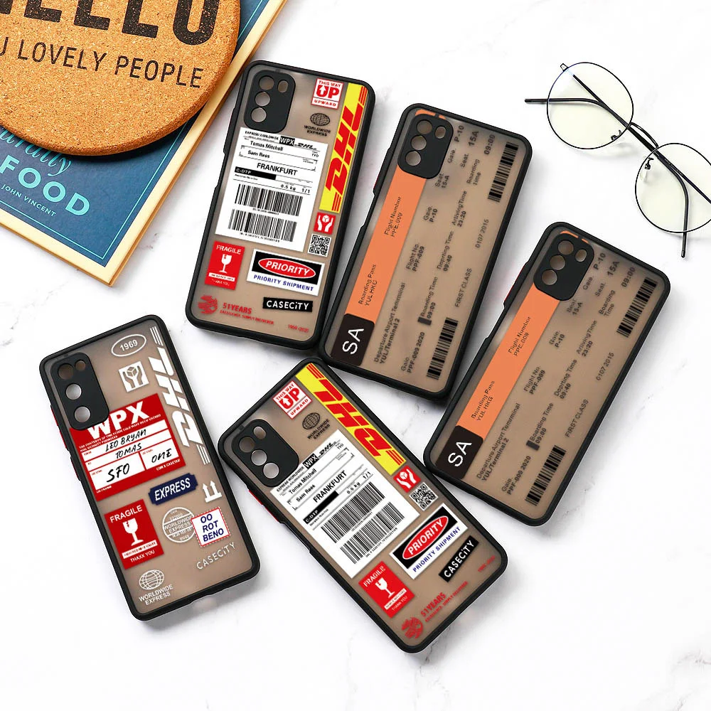 Label Case For Xiaomi Redmi Note 9 Pro Case On Redmi Note 8 10 Pro 10S 9S Redmi9 9T 9A 9C 10X Camera Lens Protection Matte Cover