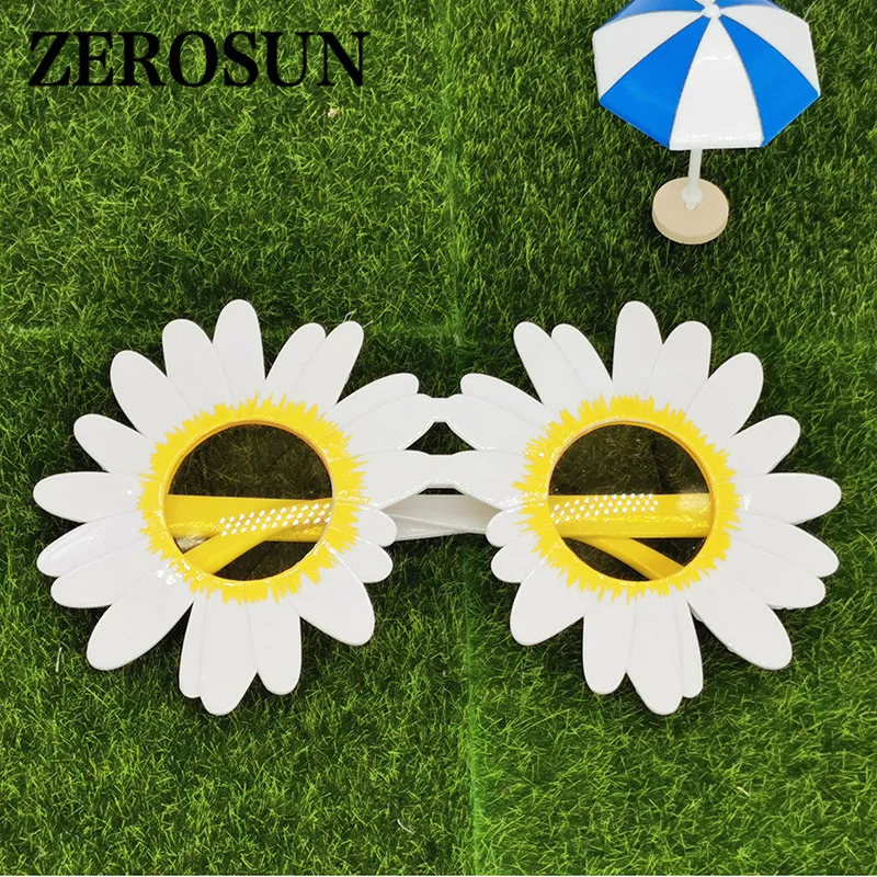 Zerosun Цветочные Солнцезащитные очки женские вечерние очки 5 шт. уличные украшения стимпанк негабаритных оттенков модные