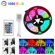 

25M 30M 5050 Strips 24Key Control US/EU/AU/UK Plug RGB Light For Desktop Holiday Wall Room LED STRIP LIGHT RGB TV BackLight