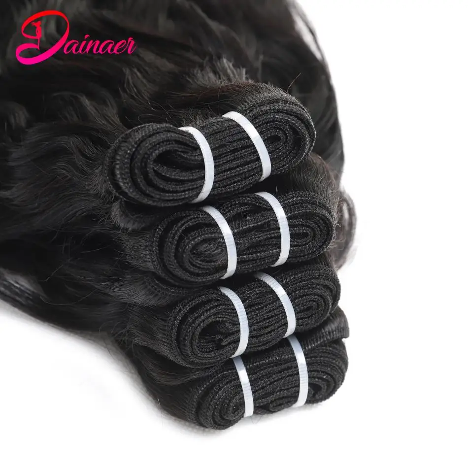 Human Hair Bundles Natural Wave 1/3/4 PCS Can Be Dyed Indian Virgin 8-30 Inche