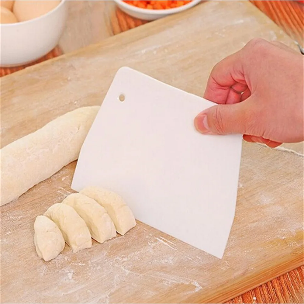 Plastic Pastry Cutter Pizza Dough Scraper Cake Spatulas Tools Fondant Sugarcraft Trapezoid Bread Baker PP Butter Knife dough scraper dough cutter pizza cutter cake knife cake spatula cake scraper kitchen spatula cake decorating tools