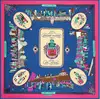New Arrival Brand Shawl 100% Twill Silk Scarf Working in Paris 130cm Square Scarves Print Kerchief Bandana Woman Headband Hijab 4