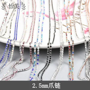 

Multi-Specification Color Mixture 2.5 Size DIY Handmade Diamond Necklace Article Man-made Diamond Clothing