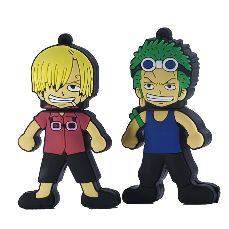 One piece pen drive 64 ГБ 32 ГБ 16 ГБ 8 ГБ 4 ГБ usb мультяшка флэш-накопитель 128 ГБ 256 ГБ Луффи Зоро U stick Sanji Chopper pendrive