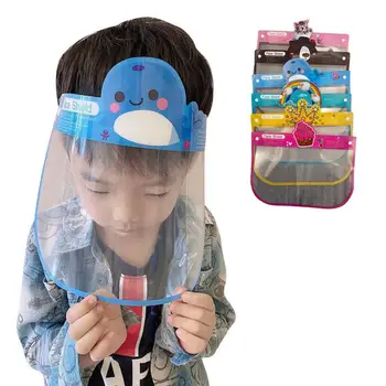 

26 * 22cm Transparent Anti Droplet Dust-proof Protect Full Face Covering Mask Visor Shield Practical Anti-fog Mask For Children
