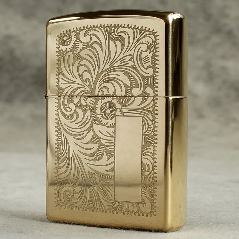 

Free shipping windproof lighters pure copper double Venice kerosene lighter