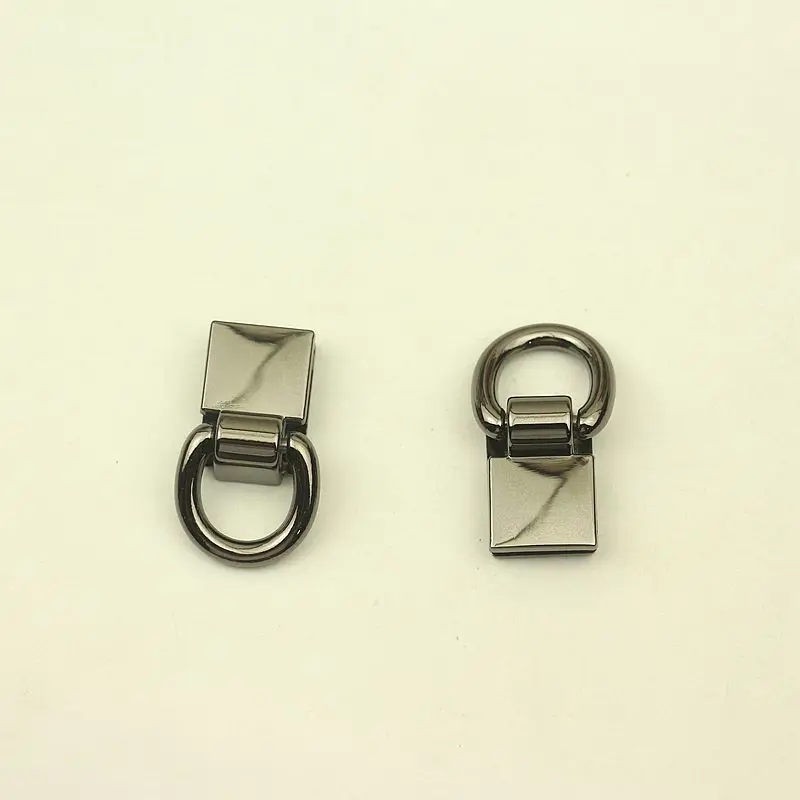 20pc D Ring Bag Decoration Metal Buckles DIY handbag Strap Side Hanging D Ring Hooks with Screw Hardware Accessories
