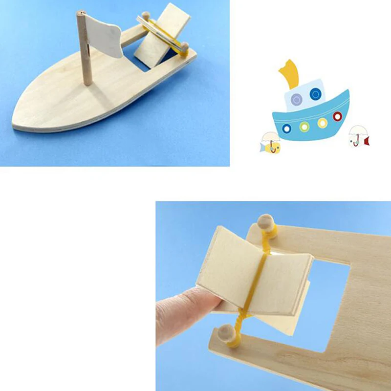 DIY деревянный парусник игрушки творческий окрашенные белые модели детские раскраски ручной работы материал посылка детский сад