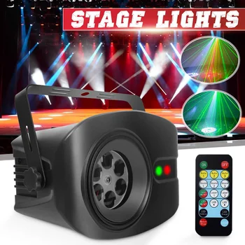 

13W LED Stage Lamp RGB+White Disco Light Remote Control DJ KTV Laser Stage Projector Pubs Clubs Wedding Birthday Party Lamp