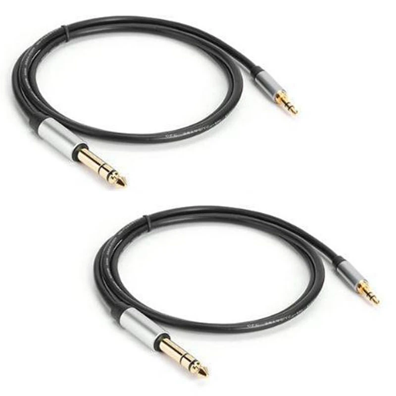 2 Pcs 3.28FT Douk o 3.5mm Male to Stereo AUX Cable Jack Headphone for Computer |