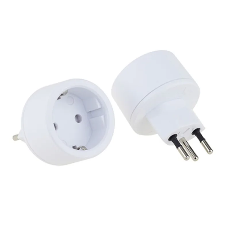 Swiss plugs Eu socket Adaptador convertidor Swiss European travel enchufe Suiza Suisse 3Pin convertidor Electrical Plug