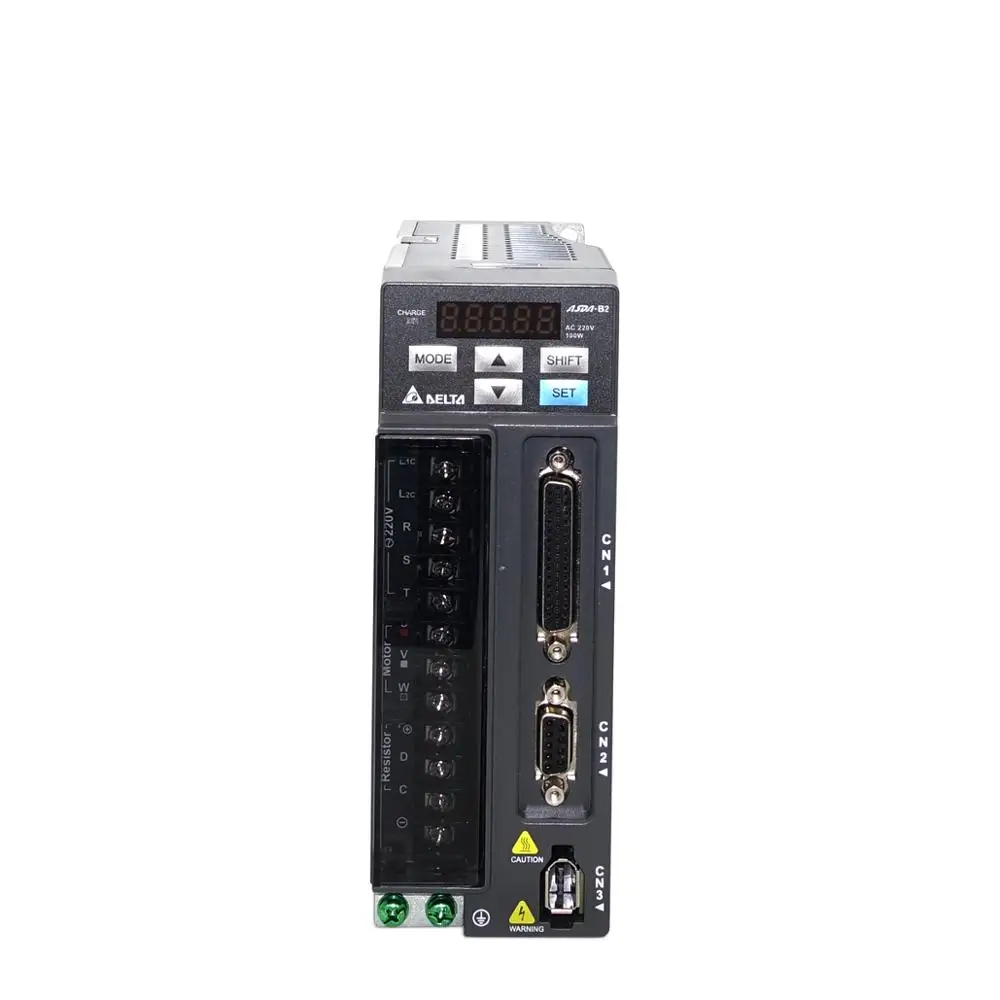 Delta 100 Вт AC Серводвигатель комплект ECMA C20401GS и ASD B2 0121 B 0.32NM 3000 об/мин 40 мм сальник с