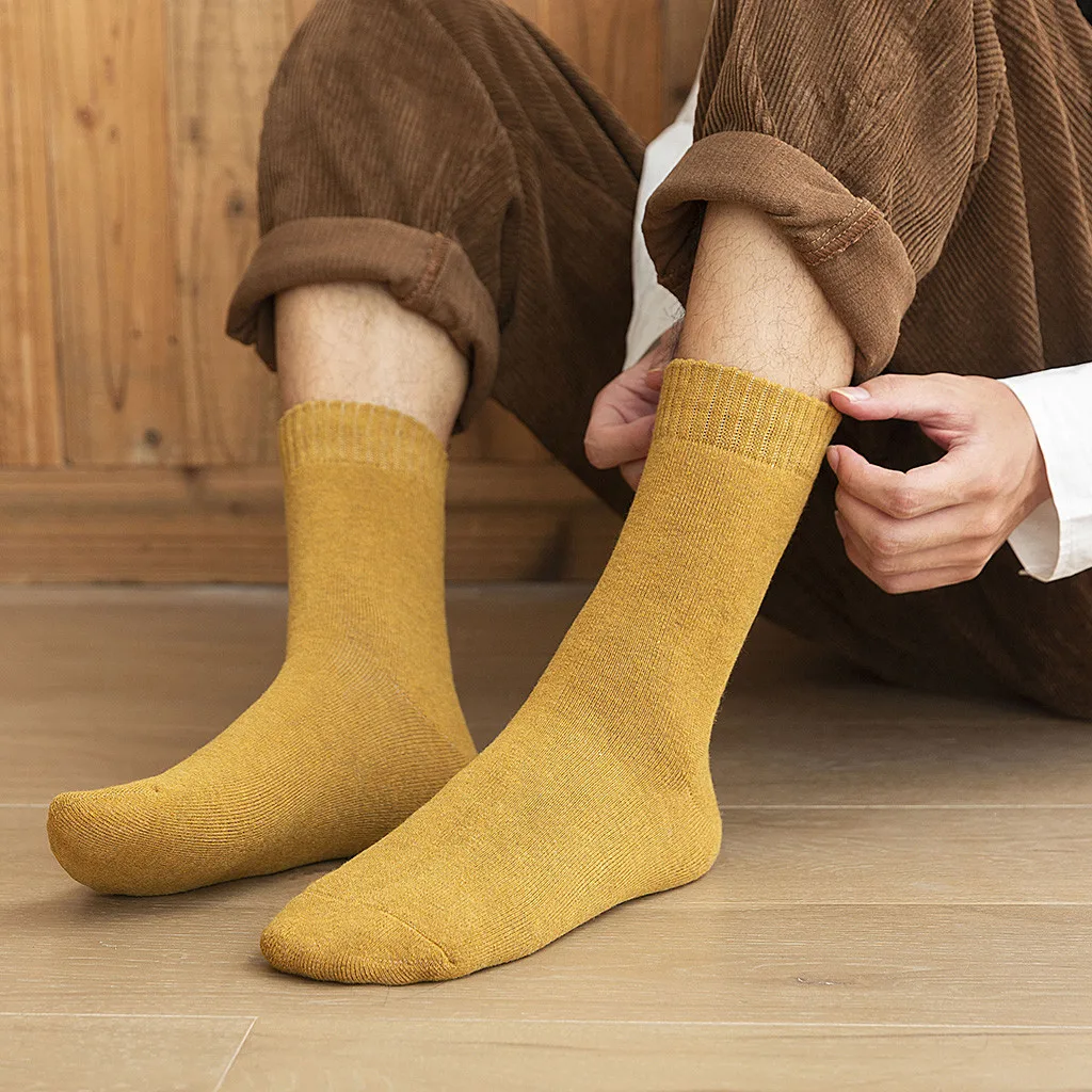 5 пар Хлопковых Носков женские зимние Бархатные носки средней длины с жемчужинами женские модные теплые носки sokken dames носки# XP25