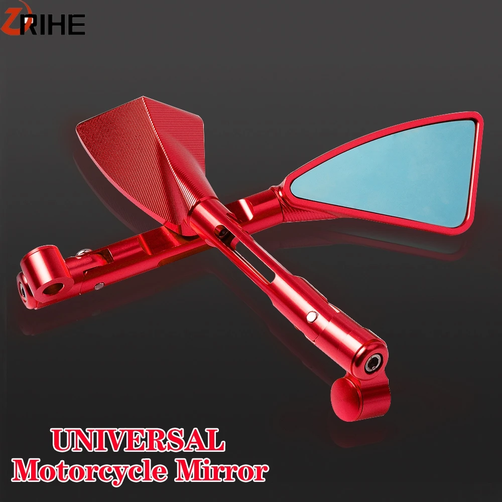 

Universal Motorcycle Rearview Mirror Motorbike Side Mirrors CNC Aluninum For Honda KAWASAKI er6n NINJA VERSYS 250r bmw r1200gs