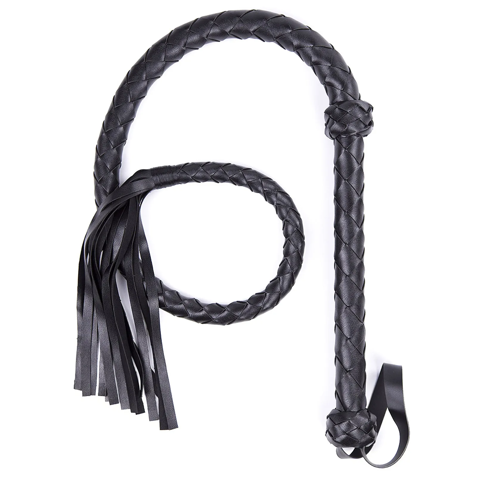 Schwarz Lange 12 Zopf Echte echtem Leder Bull Peitsche Heavy Duty