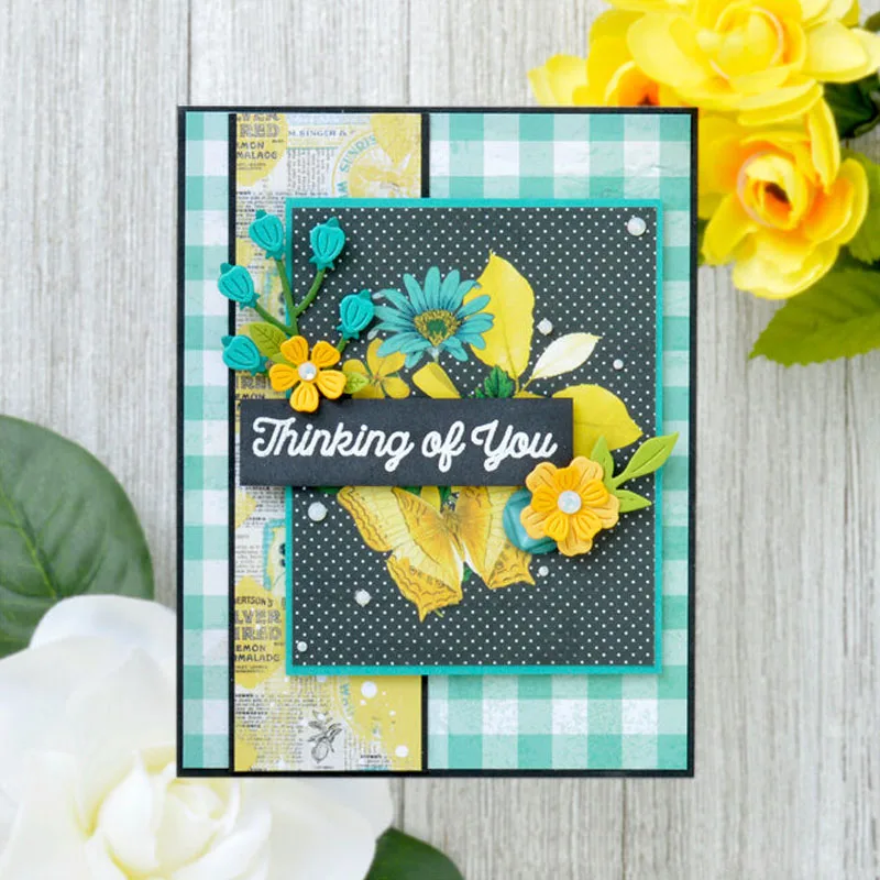 Clear Silicone Stamps Alphabets Words Script Thinking of You Baking Recipe DIY Craft Paper Scrapbooking Making Template New