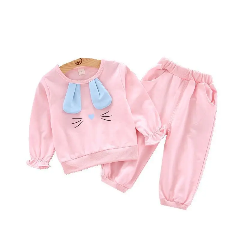 

Spring Autumn Children Baby Boys Girls Cotton Clothes Cartoon T-Shirt Pants 2pcs/Sets Toddler Casual Clothing Infant Tracksuits