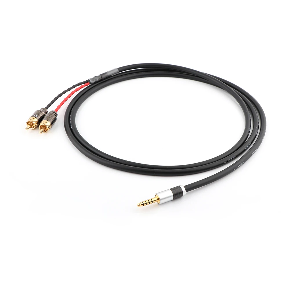 HIFI 4 4mm to 2 RCA Audio Cable 1 tp 2 splitter HIFI cable For SONY NW WM1Z A WM1A 1Z PHA 1A 2A Z1R 4 4mm Upgrade Cable