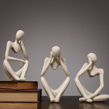 

Abstract Character Statue Home Decoration Accessories Nordic Creative Home Decoration Living Room Decor Gift Statue Sculpture