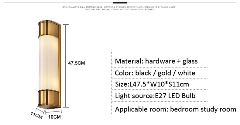 Modern Wall Lamp E27 Mirror Wall Light For Loft Bedroom Bedside Living Room Nordic Wall Light Miroir LED Salle De Bain Light