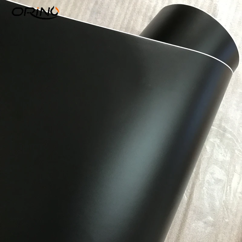 Satin Metallic Black Vinyl Film Wrap-3